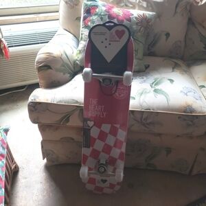 Red and White Skateboard by The Heart Supply